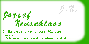 jozsef neuschloss business card